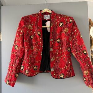 Vintage Gay Boyer Quilted Blazer